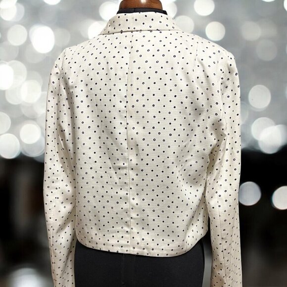 Cartonnier By Anthropologie Women's Polka Dot Blazer Jacket L - Picture 12 of 12